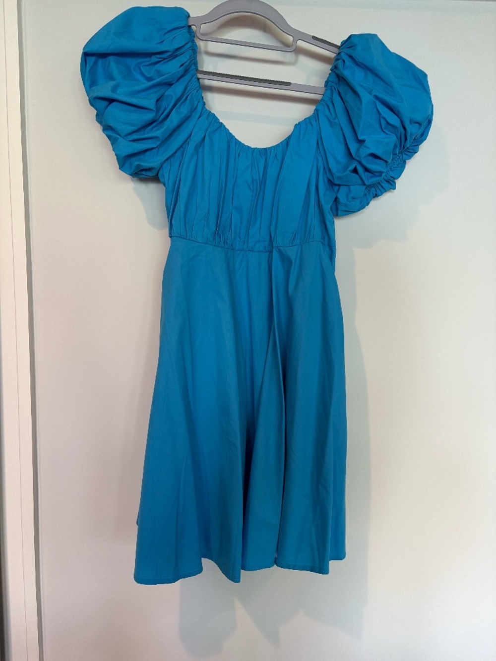 Blue short sleeve dress
